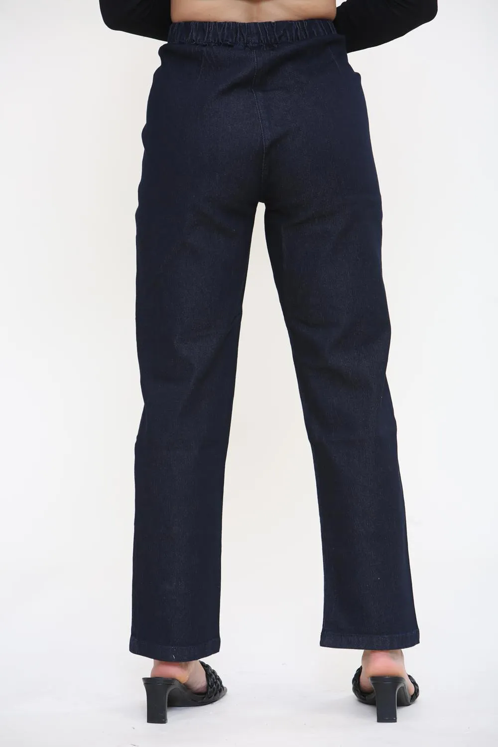Women Indigo Straight Jeans - UK8 X 29L