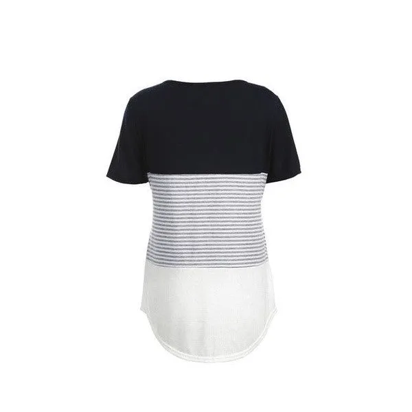 Women Maternity Breastfeeding Tee Nursing Tops