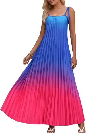 Women's 2025 Summer Formal Dresses Elegant Evening Party Cocktail Sexy Ruched Wedding Guest Maxi Dress