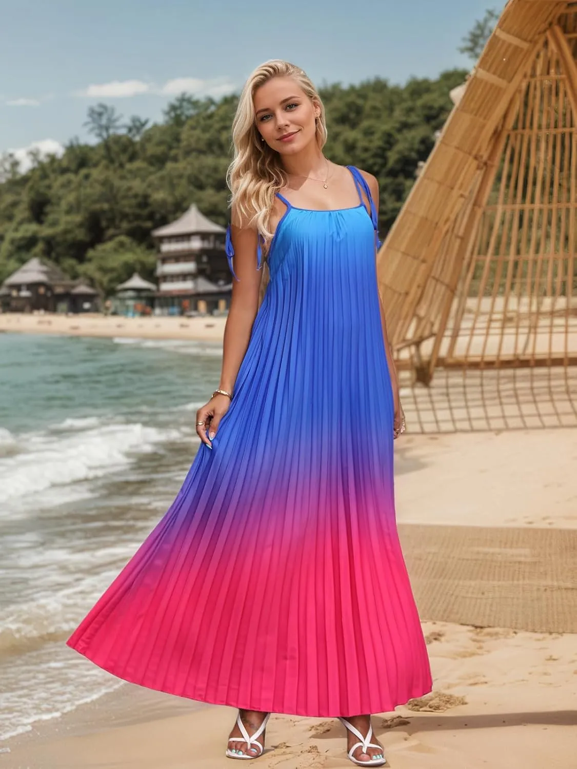 Women's 2025 Summer Formal Dresses Elegant Evening Party Cocktail Sexy Ruched Wedding Guest Maxi Dress