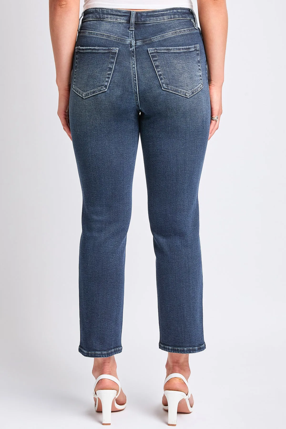 Women's Luxe High Rise Vintage Stretch Straight Leg Jeans
