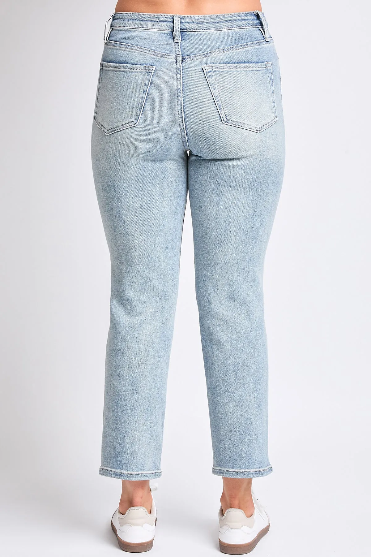 Women's Luxe High Rise Vintage Stretch Straight Leg Jeans