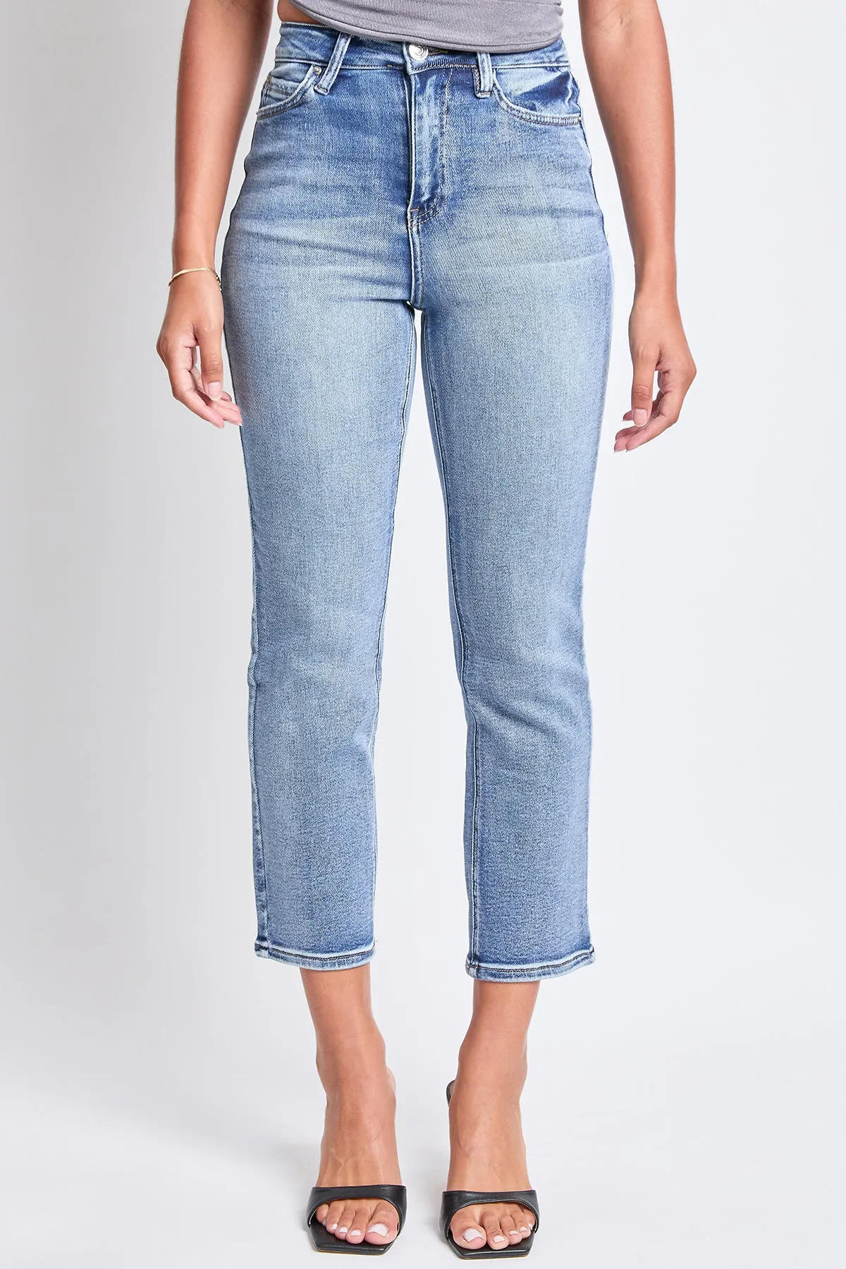 Women's Luxe High Rise Vintage Stretch Straight Leg Jeans