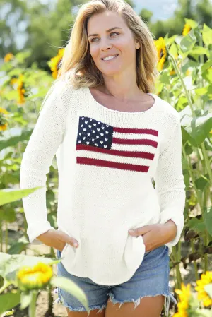 Wooden Ships Flag Crewneck Sweater