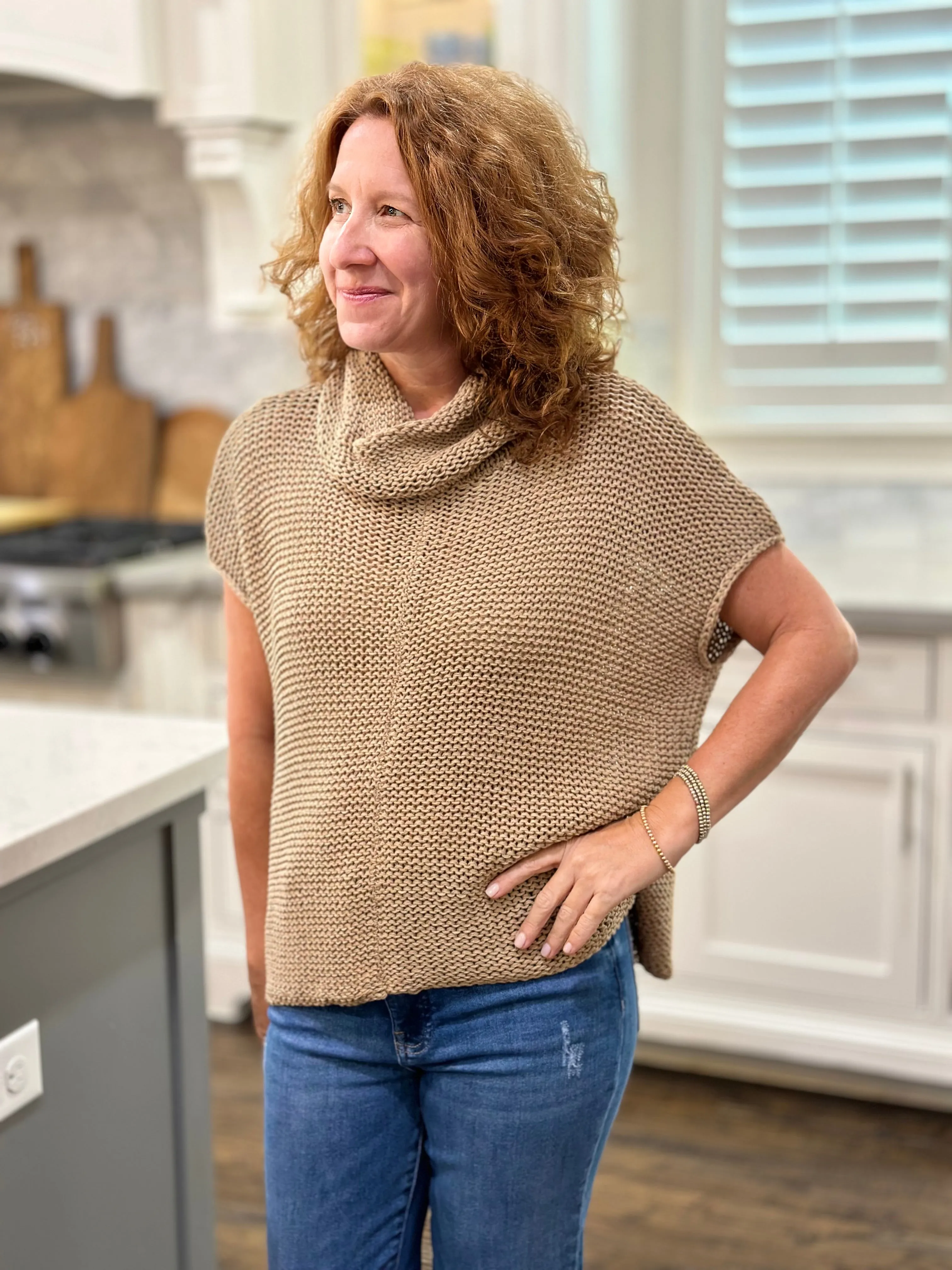 Wooden Ships Tasha Cowl Neck Cotton Top
